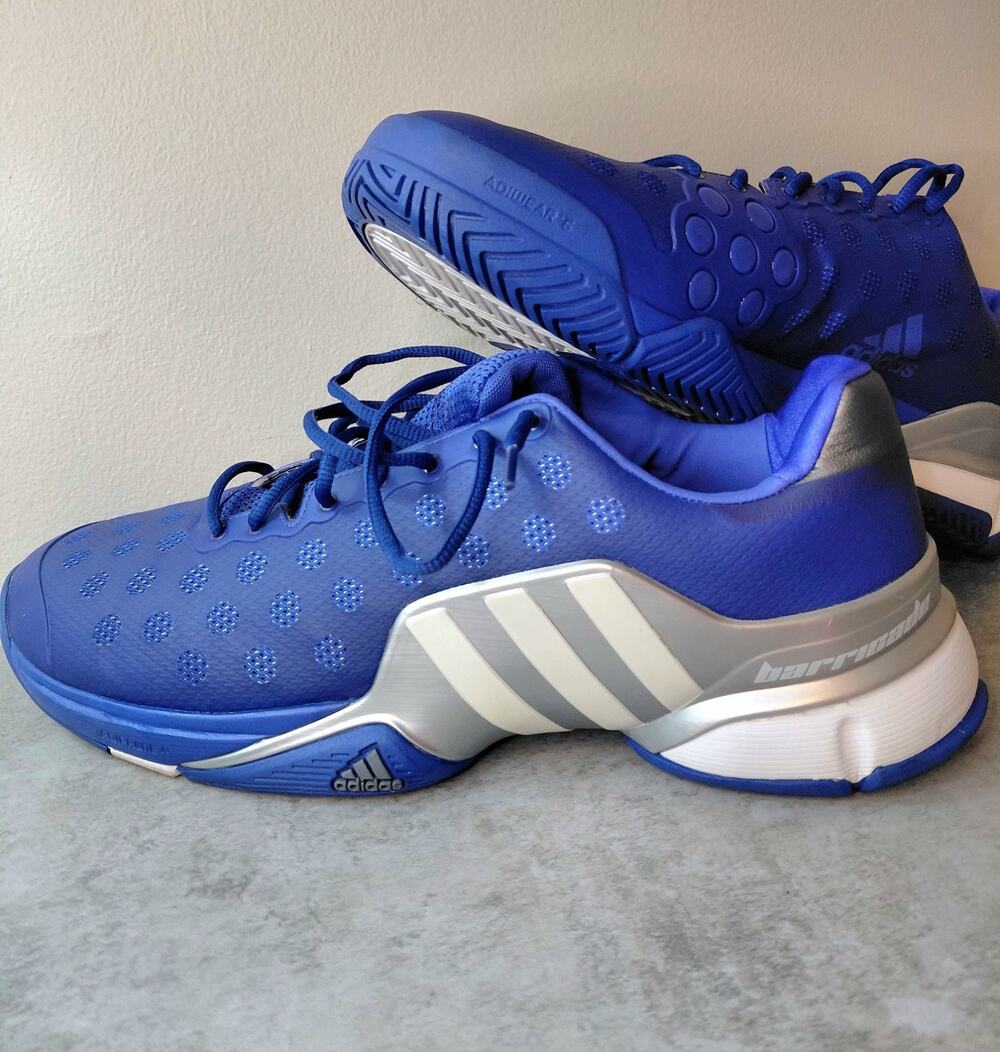 Adidas Barricade 9 (2015) Tennis Shoes Night Flash Blue Mens 15 Streetwear
